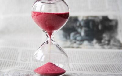 sablier exprimant la notion de temps en accompagnement de fin de vie