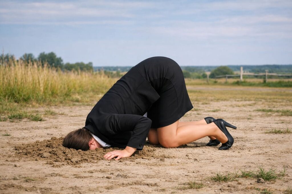 posture de l'autruche face à la fin de vie